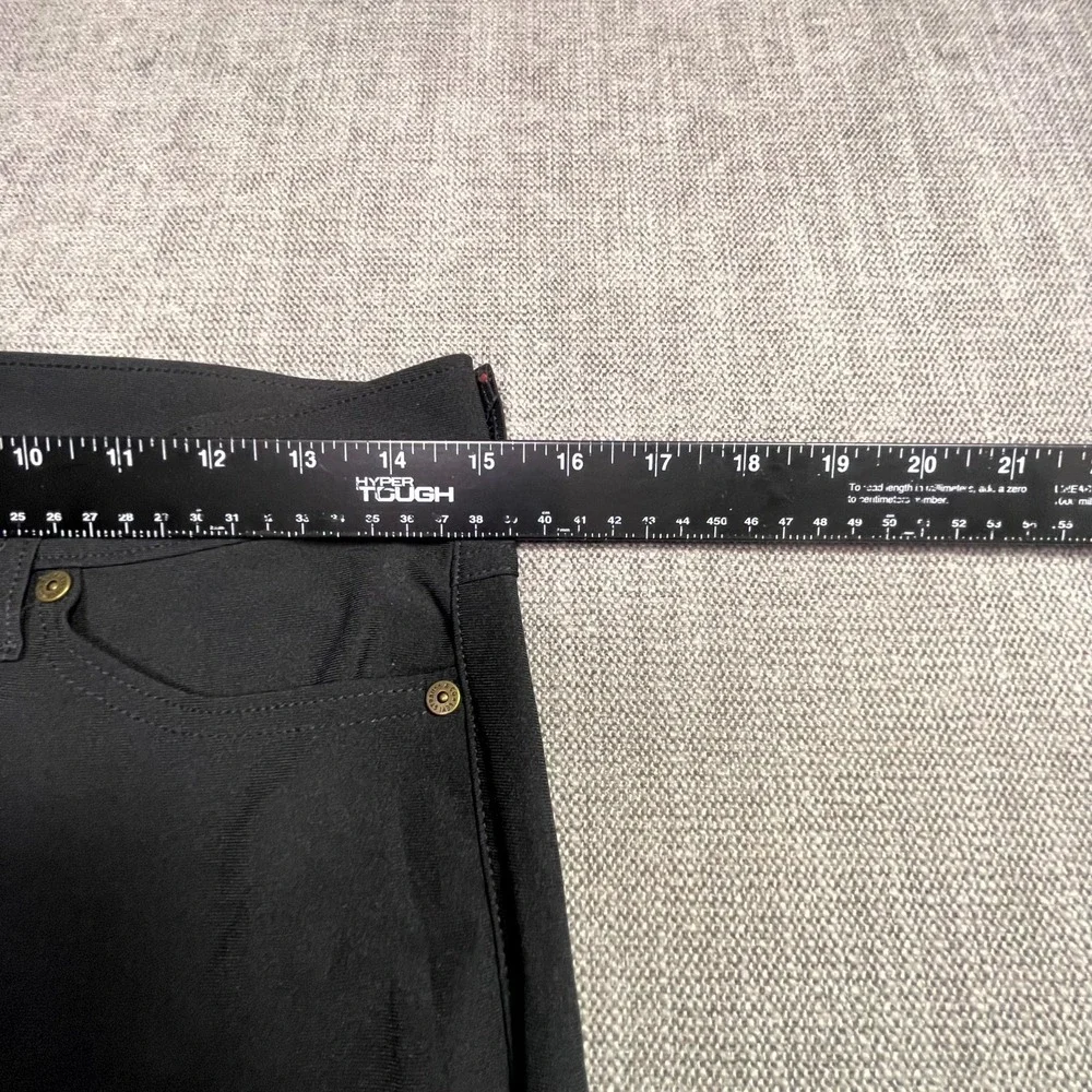Levis 511 Strauss Slim Tech Pants Mens 30x32 Black Straight Leg Logo Pocket